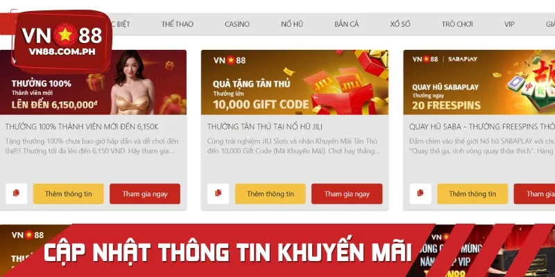 Chi tiết hướng dẫn cập nhật thông tin chương trình ưu đãi