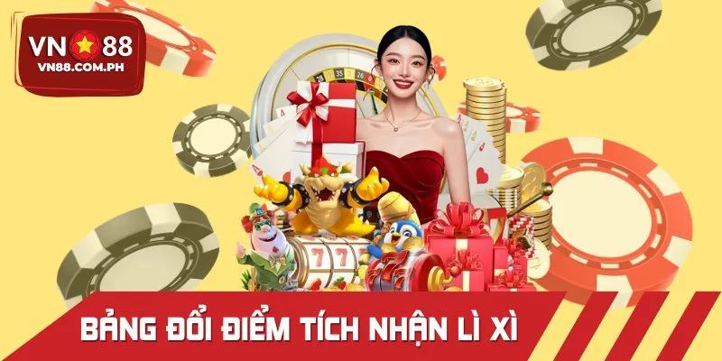 Cách tích điểm đổi lì xì hội viên 8.888K cho hội viên ở từng sảnh