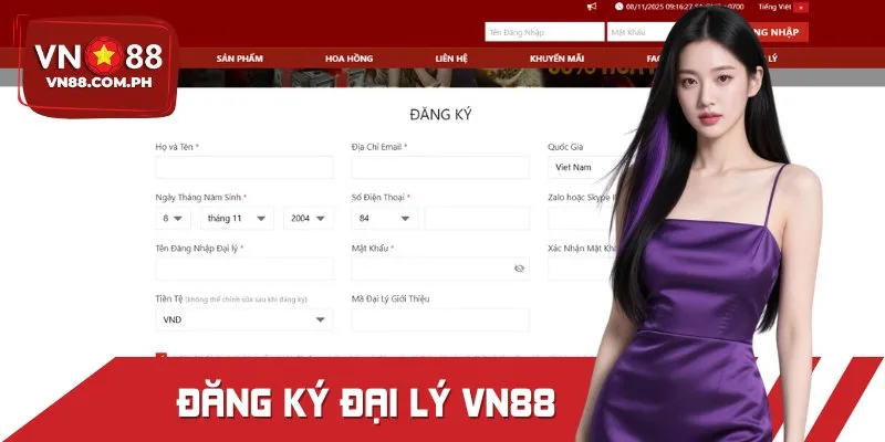 Hướng dẫn đăng ký đại lý VN88 và nhận hoa hồng hấp dẫn